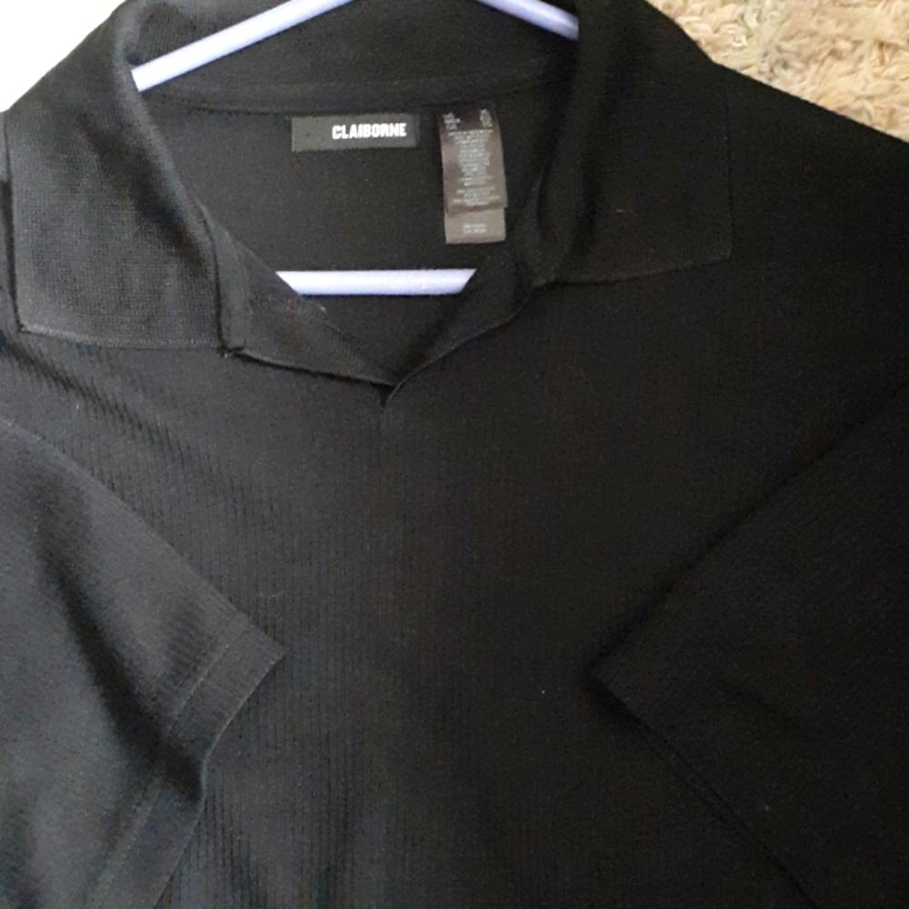 Mens black dress shirt